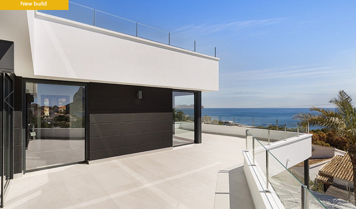 Modern luxury villa newly built with sea views in Les Bassetes Calpe